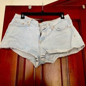 Rag & bone light wash denim shorts
